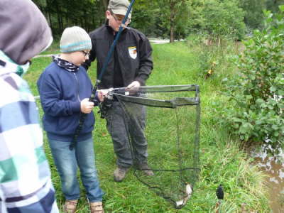 Jugendfischen am Erlensumpfweiher am 23.08.2014